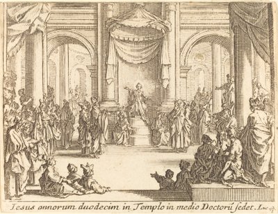 Kristus strides med lægerne af Jacques Callot