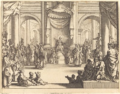 Kristus strides med lægerne af Jacques Callot