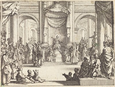 Kristus disputerer med lægerne, 1635. af Jacques Callot