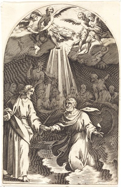 Kristus går på vandet [første plade], 16081611. af Jacques Callot