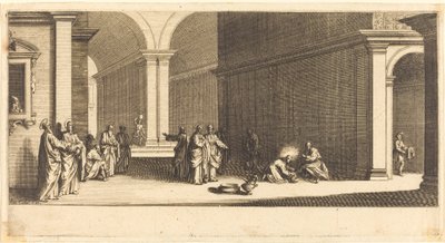 Kristus vasker apostlenes fødder af Jacques Callot