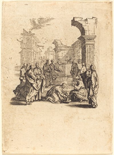Kristus vasker apostlenes fødder, ca. 16241625. af Jacques Callot