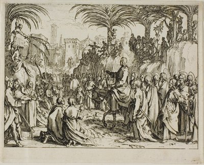 Kristi indtog i Jerusalem, fra Det Nye Testamente af Jacques Callot