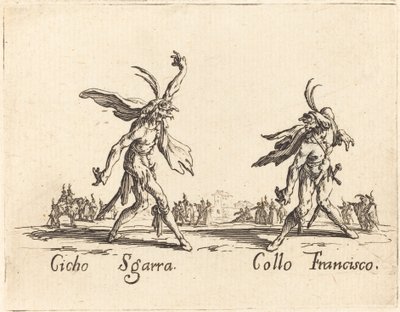 Cicho Sgarra og Collo Francisco af Jacques Callot