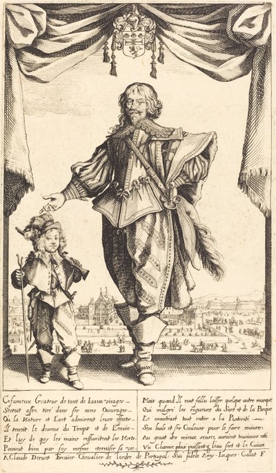 Claude Deruet og hans søn, Jean af Jacques Callot