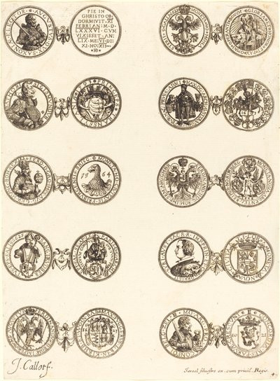 Mønter [plade 4] af Jacques Callot