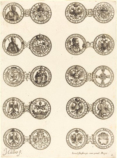 Mønter [plade 6]. af Jacques Callot