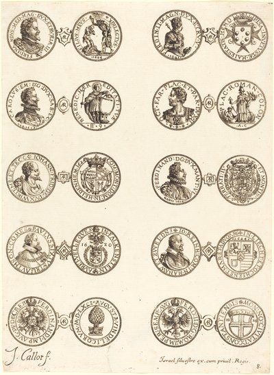Mønter [plade 8] af Jacques Callot