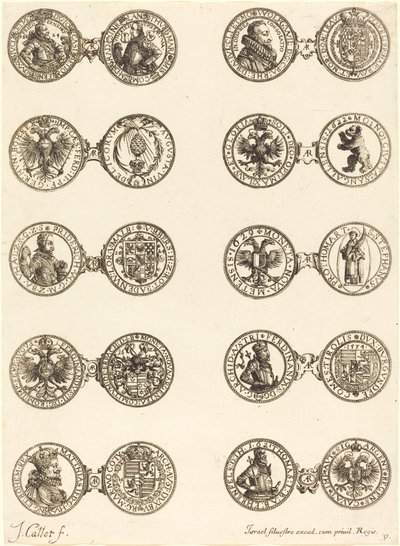Mønter [plade 9] af Jacques Callot