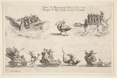 Kamp ved Barrière, indrejse af monsignor Henry af Lorraine af Jacques Callot