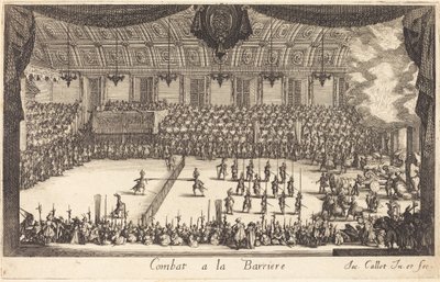 Kamp ved barrieren af Jacques Callot