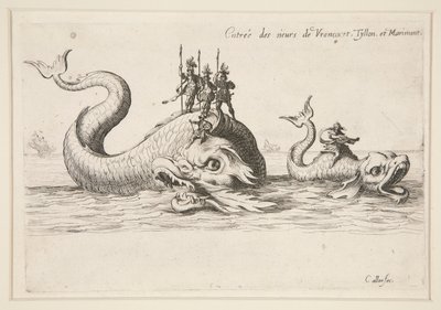 Kæmpe? la Barrière, Indgang til MM. af Varncourt, Tyllon og Marimont af Jacques Callot