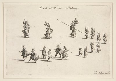 Bekæmpe? La Barri?re, indgangen til M. de Macey af Jacques Callot