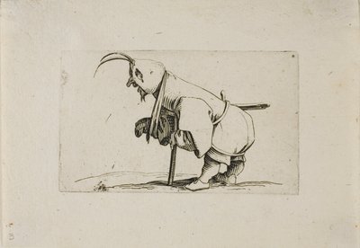 Krøbling med kasket, fra Varie Figure Gobbi af Jacques Callot