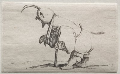 Krøbling med en hætte. af Jacques Callot