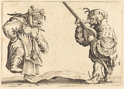 Dansere med lut af Jacques Callot
