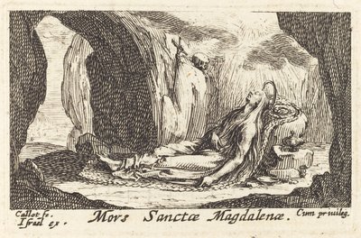 Magdalenes død. af Jacques Callot