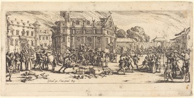 Ødelæggelse af et kloster af Jacques Callot