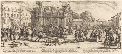 Ødelæggelse af et kloster af Jacques Callot