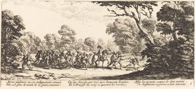 Opdagelsen af de kriminelle soldater af Jacques Callot