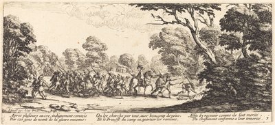 Opdagelsen af de kriminelle soldater, ca. 1633. af Jacques Callot