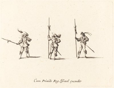 Bor med hellebarder af Jacques Callot