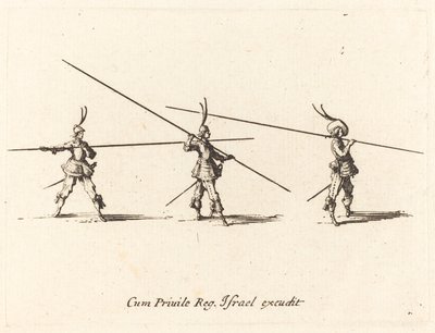 Bor med Tilted Pikes af Jacques Callot