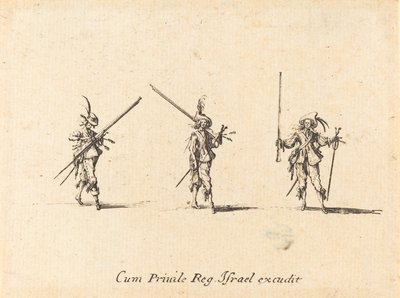 Bor med musketten af Jacques Callot