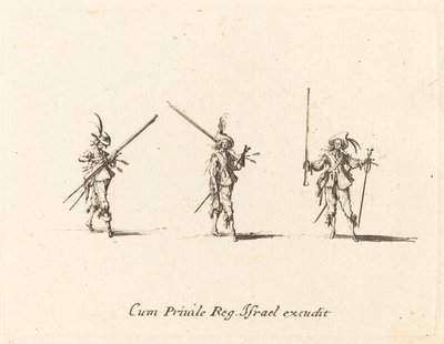 Bor med musketten af Jacques Callot