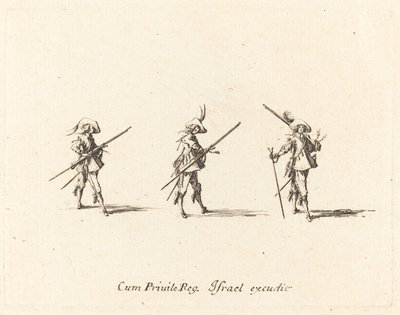 Bor med musketten af Jacques Callot
