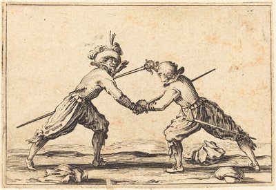 Duel med sværd af Jacques Callot