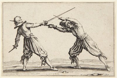 Duel med sværd og dolke af Jacques Callot