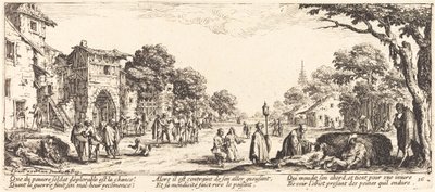Døende soldater ved vejkanten af Jacques Callot