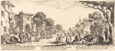 Døende soldater ved vejkanten af Jacques Callot