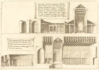 Forhøjelse af kirker inklusive den hellige krybbe af Jacques Callot