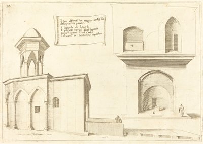 Forhøjelse af Den Hellige Gravs Kirke af Jacques Callot