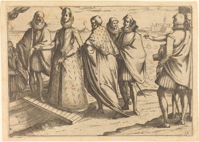 Indskibning i Genova, 1612. af Jacques Callot