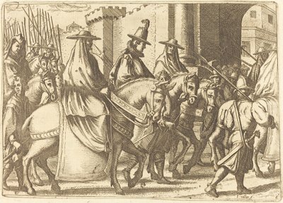Indrejse i byen Ferrara, 1612. af Jacques Callot