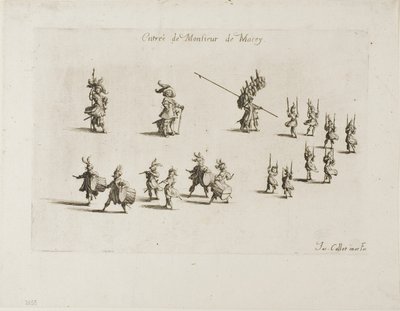 Indgang af M. de Macey, fra The Combat at the Barrier af Jacques Callot