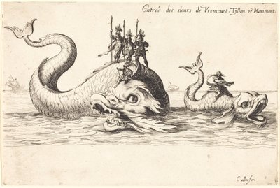 Indtræden af Mm. de Vroncourt, Tyllon og Marimont af Jacques Callot