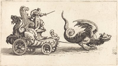 Indtræden af Monseigneur Henry de Lorraine, Marquis de Moy, under navnet Pirandre af Jacques Callot