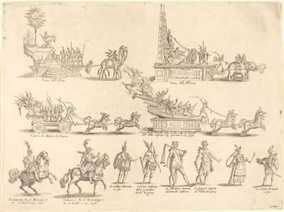 Flydere og deltagere af Jacques Callot