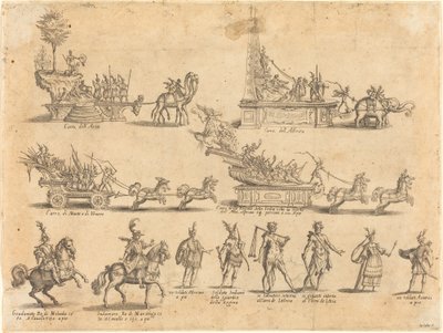 Flydere og deltagere af Jacques Callot