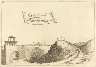 Fire dele af Via Dolorosa, 1619. af Jacques Callot