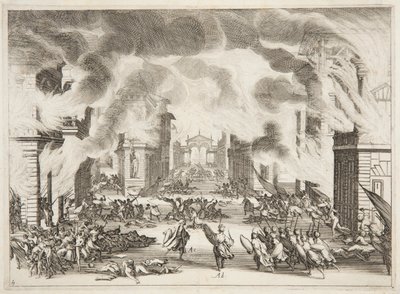 Fjerde Akt af Soliman af Jacques Callot