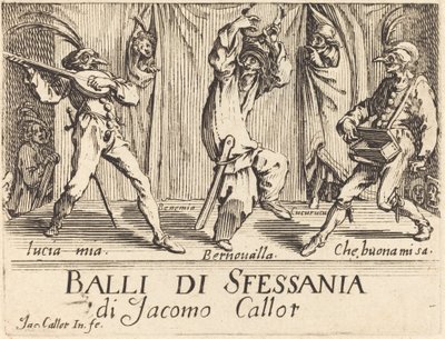 Frontispice til "Balli di Sfessania" af Jacques Callot