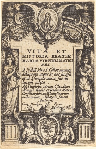 Frontispice til "The Life of the Virgin" af Jacques Callot