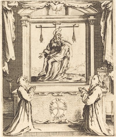 Frontispice til The Order of the White Penitents i Nancy af Jacques Callot