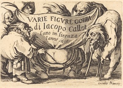 Frontispice til "Varie Figure Gobbi" ("Various Hunchback Figures") af Jacques Callot