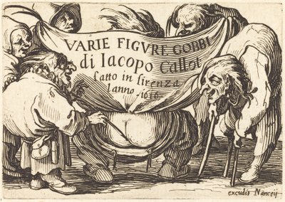Frontispice til "Varie Figure Gobbi" (Various Hunchback Figures) af Jacques Callot